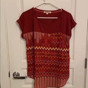 Rewind top with pocket